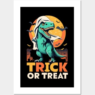 Halloween Dinosaur Posters and Art